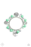 Paparazzi Charming Treasure - Green Bracelet