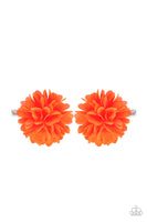 Paparazzi Neatly Neon - Orange Hair Clips