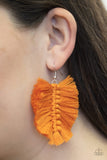 Paparazzi Knotted Native - Orange Earrings