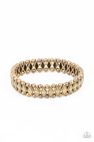 Paparazzi Abstract Advisory - Brass Bracelet