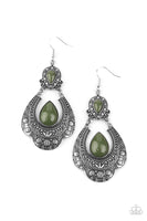 Paparazzi Rise and Roam - Green Earrings