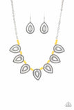 Paparazzi Terra Trailblazer - Yellow Necklace