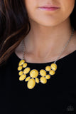 Paparazzi Demi Diva - Yellow Necklace