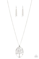 Paparazzi Well-Rooted - Silver Necklace