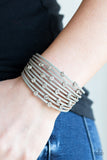 Paparazzi Meant To BEAM - Silver Wrap Bracelet