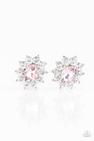 Paparazzi Starry Nights - Pink Post Earrings