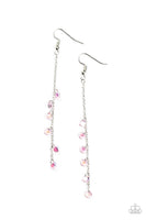 Paparazzi Extended Eloquence - Pink Earrings