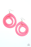 Paparazzi Show Your True NEONS - Pink Earrings