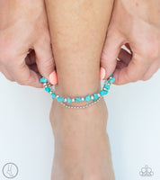 Paparazzi Beach Expedition - Blue Anklet