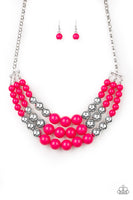 Paparazzi Dream Pop - Pink Necklace