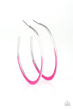 Paparazzi So Seren-DIP-itous - Pink Hoop Earrings