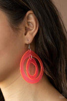 Paparazzi Show Your True NEONS - Pink Earrings