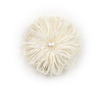 Paparazzi Boisterous Buttercups - White Hair Clips