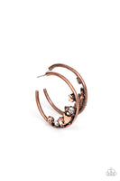 Paparazzi Attractive Allure - Copper Hoop Earrings