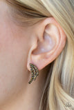 Paparazzi Wing Bling - Brass Post Earrings