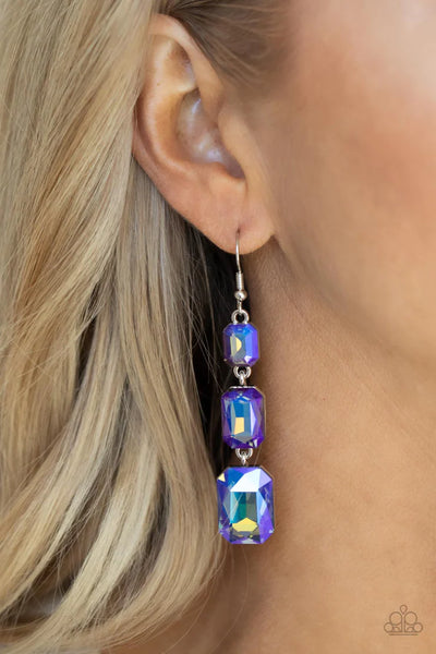 Paparazzi Cosmic Red Carpet - Blue Earrings