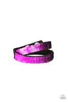 Paparazzi Under The SEQUINS - Purple Wrap Bracelet