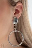 Paparazzi Jumping Through Hoops - Silver Clip- On Earrings