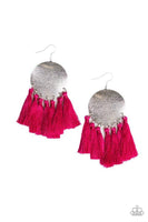 Paparazzi Tassel Tribute - Pink Earrings