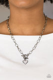 Paparazzi Harvard Hearts - Black Necklace