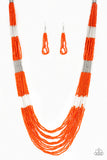 Paparazzi Let It BEAD - Orange Necklace