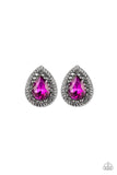 Paparazzi Debutante Debut - Pink Post Earrings