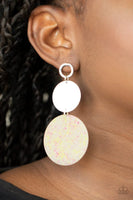 Paparazzi Beach Day Glow - Yellow Post Earrings