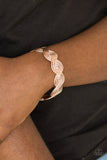 Paparazzi Braided Brilliance - Rose Gold Bracelet