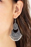 Paparazzi Western Trails - Silver Earrings