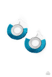 Paparazzi Fringe Fanatic - Blue Earrings