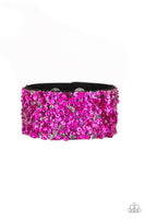 Paparazzi Starry Sequins - Pink Wrap Bracelet