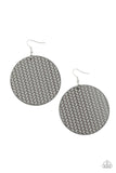 Paparazzi WEAVE Your Mark - Silver Earrings