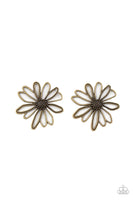 Paparazzi Artisan Arbor - Brass Post Earrings