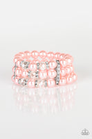 Paparazzi Undeniably Dapper - Pink Bracelet