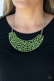 Paparazzi Powerful Prowl - Green Necklace