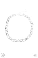 Paparazzi Urban Uplink - Silver Choker Necklace