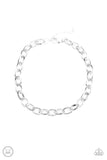 Paparazzi Urban Uplink - Silver Choker Necklace