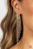 Paparazzi A-Lister Affirmations - Gold Earrings