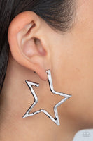 Paparazzi All-Star Attitude - Silver Hoop Earrings