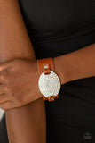 Paparazzi Better Recognize - Brown Wrap Bracelet