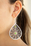 Paparazzi Whimsy Dreams - Green Earrings