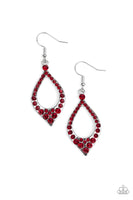 Paparazzi Finest First Lady - Red Earrings