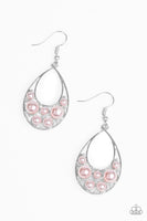 Paparazzi Pearl Pop - Pink Earrings