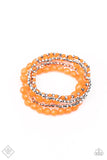 Paparazzi Sugary Sweet - Orange Bracelet