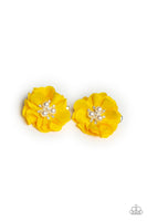 Paparazzi Diamond Dew - Yellow Hair Clips