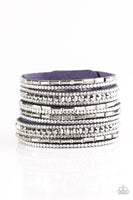 Paparazzi Wham Bam Glam - Blue Wrap Bracelet