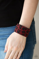 Paparazzi Cheetah Cabana - Red Wrap Bracelet