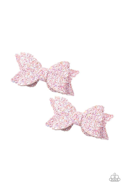 Paparazzi Sprinkle On The Sequins - Pink Hair Clips