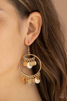 Paparazzi All-CHIME High - Gold Earrings