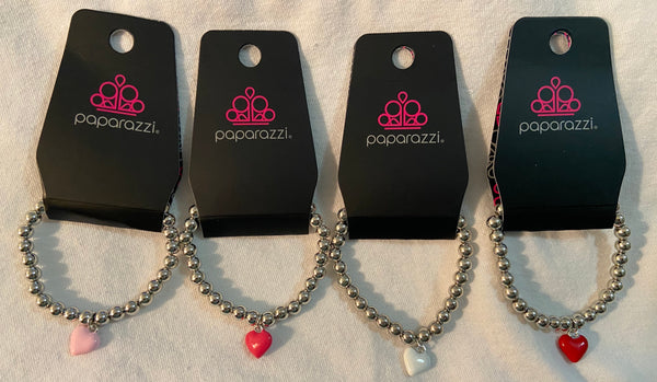 Paparazzi Starlet Shimmer Heart Charm bracelets